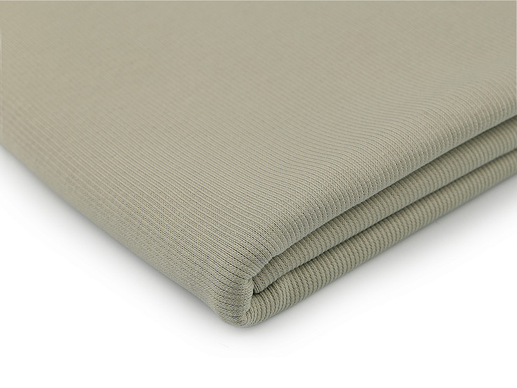 Úplet bavlněný elastický žebrovaný - tunel