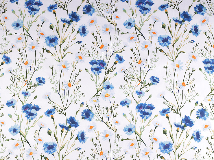 Bavlnená látka / plátno kvety