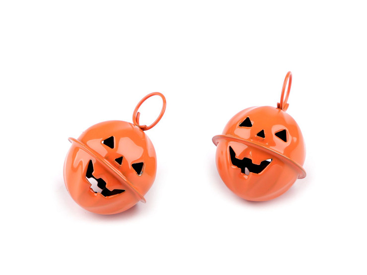 Jingle bells Halloween pumpkin Ø24 mm 