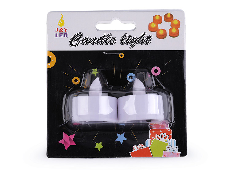 38 X 46 Cm Bougies Chauffe-plat LED à Piles Blanc Chaud Vacillantes - Ensemble De 24