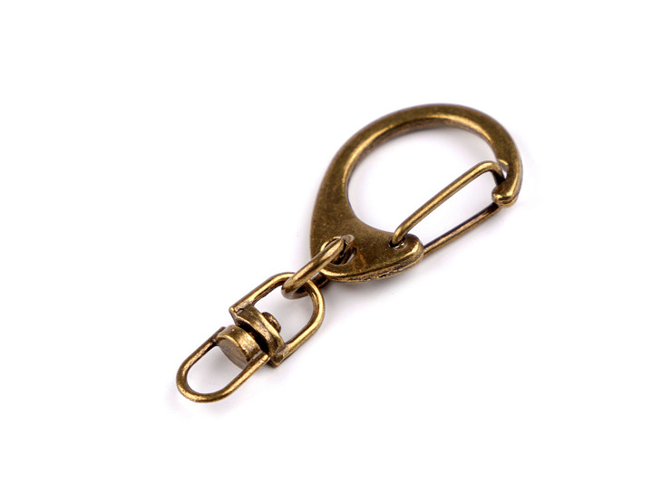 Metal Keyring / Keychain Clip 17x40 mm