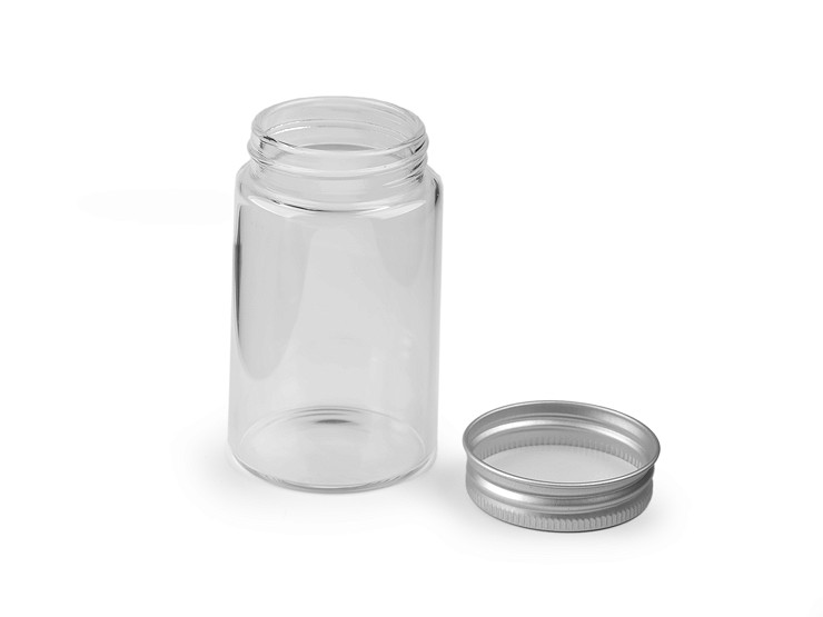 Glass bottle with screw cap 47x80 mm