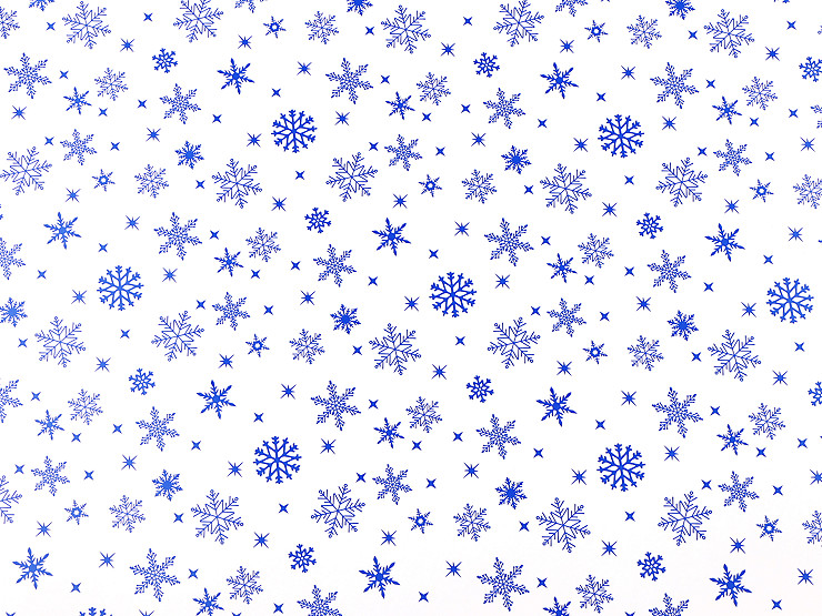 Papier cadeau de Noël - Rennes, Flocons de neige, Étoiles, 0,7 x 2 m