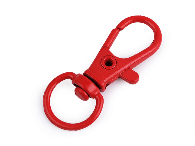 Metal Varnished Swivel Snap Hook / Carabiner, 10 mm