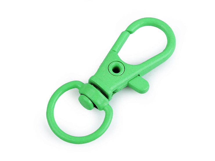 Metal Varnished Swivel Snap Hook / Carabiner, 10 mm