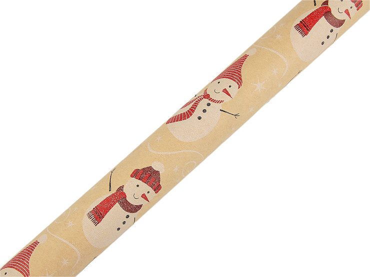 Baliaci papier vianočný prírodný 0,7x2 m
