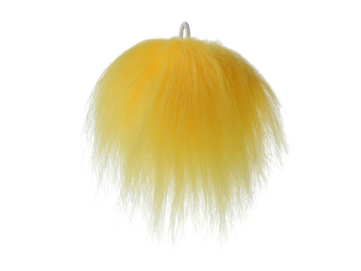 Decorative fur pom-pom for making gnomes and figures Ø8 cm