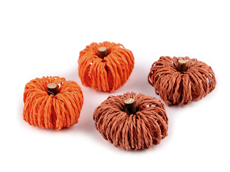 Raffia pumpkins for further DIY crafting