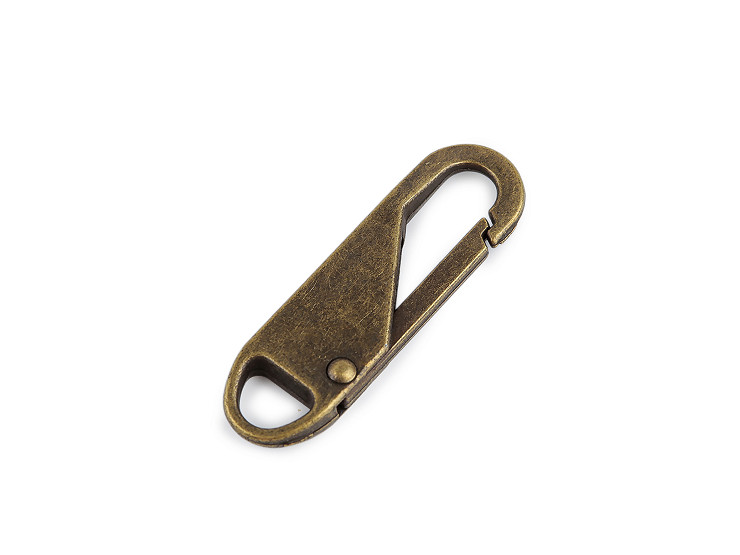 Fém karabiner / tartalék cipzár húzóka