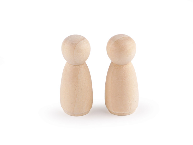 Wooden figurine for DIY craft 19x45 mm