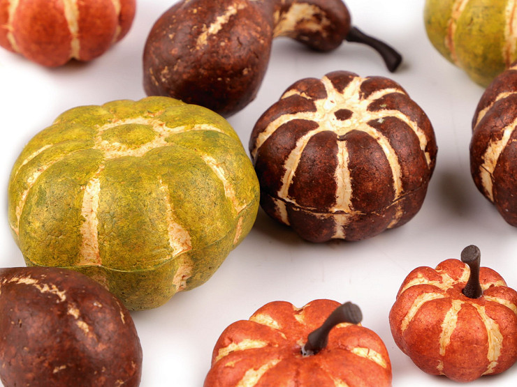 80 Stück Mini-Kürbisse - Künstliche Herbstdeko Für Tisch & Kaminsims