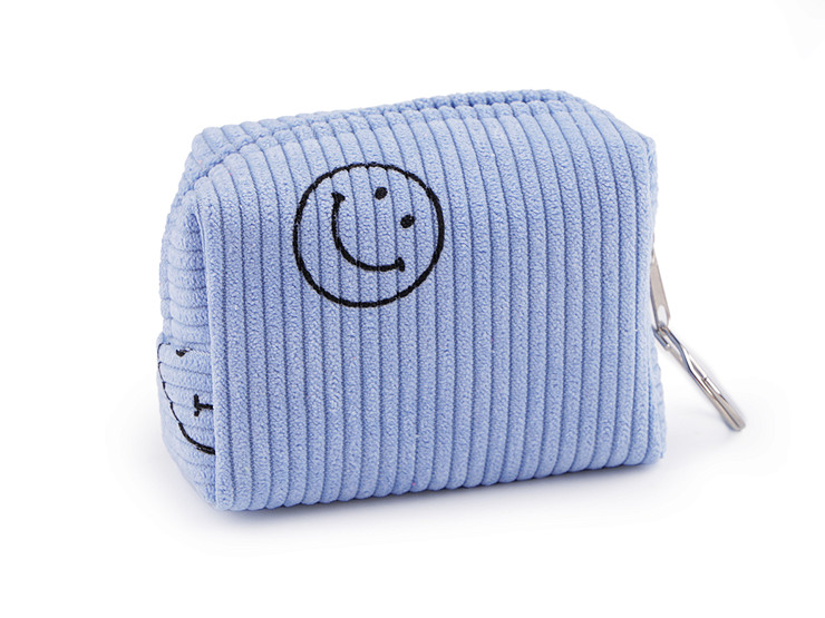 Astuccio per bambine / portachiavi, motivo: smiley, dimensioni: 9 x 6 cm