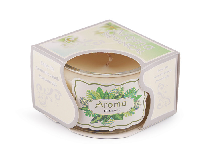 Bougie parfumée dans un pot en verre, 80 g