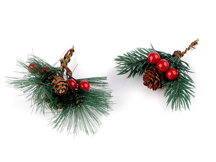 Ramo di Natale artificiale, su un filo