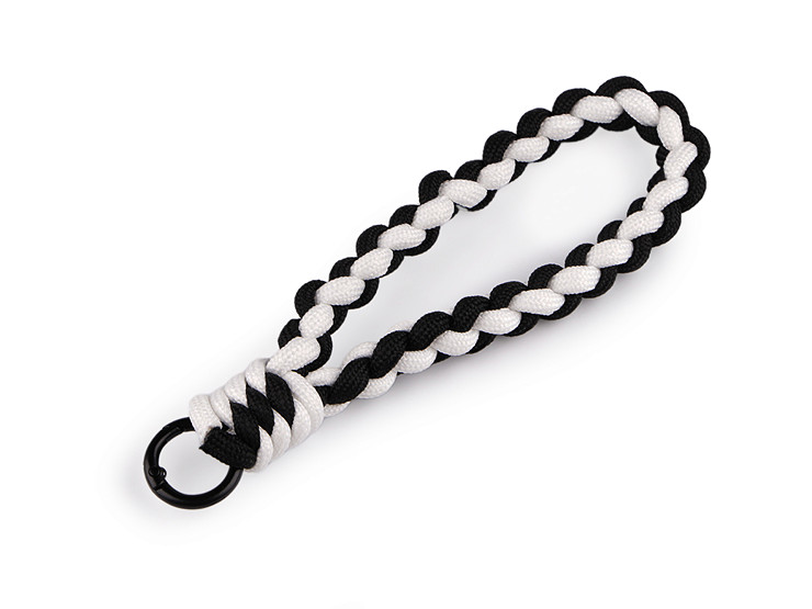 Braided pendant / key chain with carabiner