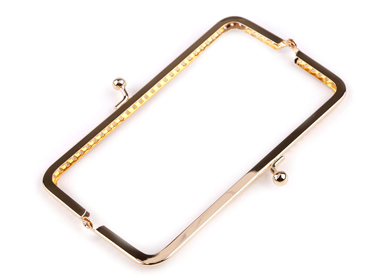 Cadre Intérieur Tubulaire Pour Sac à Main Avec Fermeture Kiss Clasp - Fabriqué En Italie, Taille 220 Mm