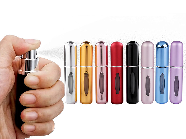 Cestovný plniteľný rozprašovač na parfum 8 cm