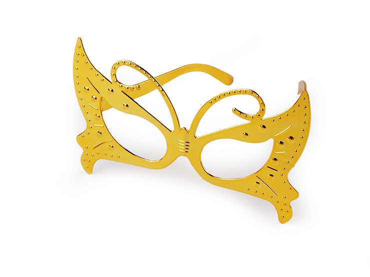 Lunettes métalliques pour carnaval/fête - papillon, guitare