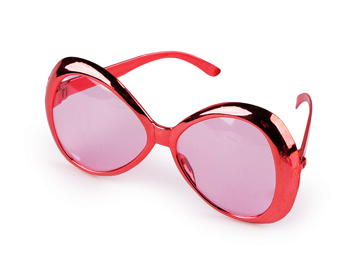 Party / carnival glasses large metallic