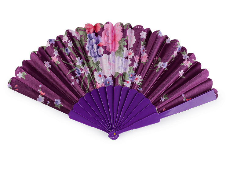 Textilfächer Blumen