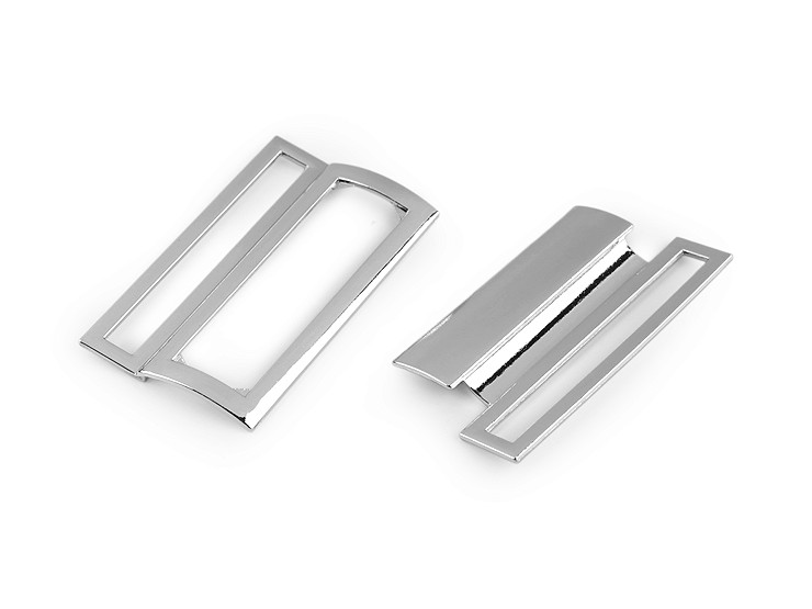 Fermoir Boucle De Sac Ceinture Pour Lanière De 16mm En Métal Argenté