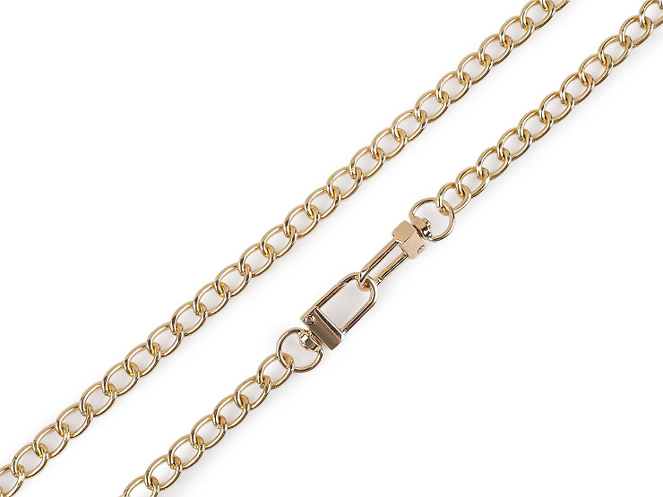 Верижка за дамски чанти с карабинер с дължина 125 см, ширина 8 мм