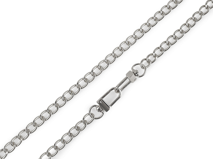 Верижка за дамски чанти с карабинер с дължина 125 см, ширина 8 мм