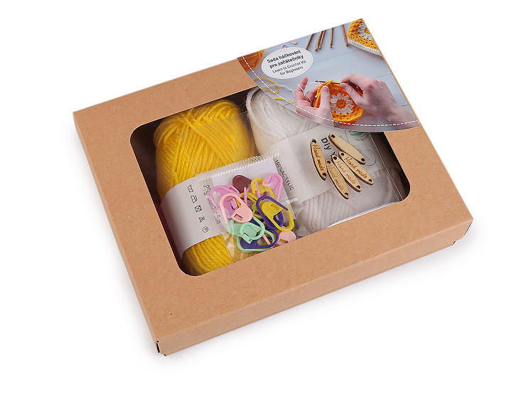 Σετ για πλέξιμο με βελονάκι με οδηγίες για αρχάριους