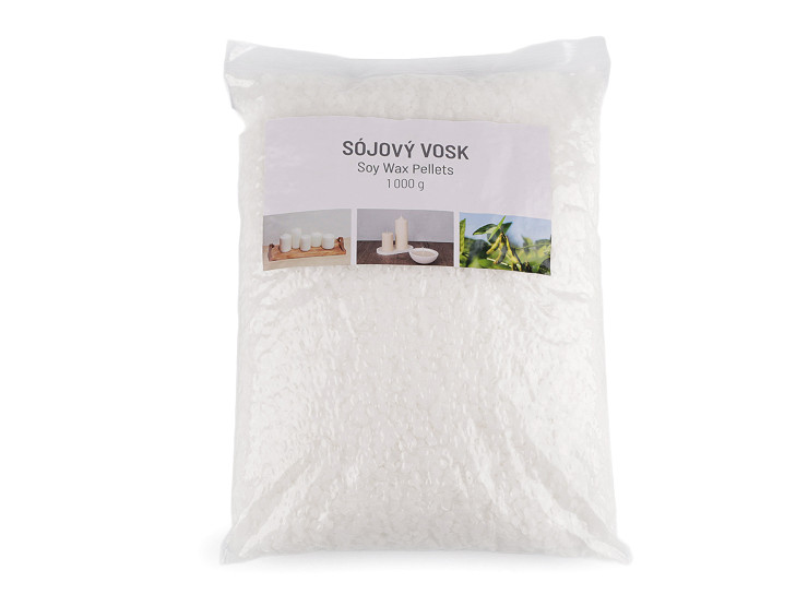 Vosk sójový - peletky k výrobě svíček 1000 g