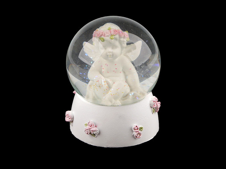 Glob de zăpadă îngeraș Ø6.5 cm