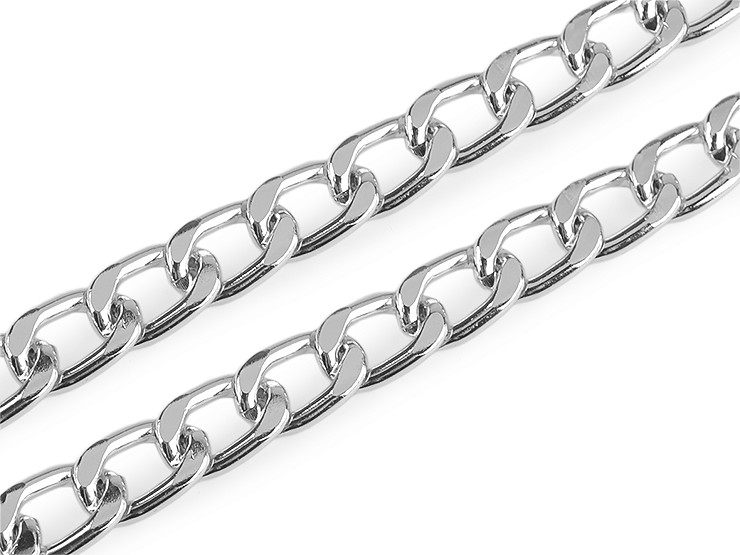 Reťaz plochá ľahká šírka 13 mm, metráž