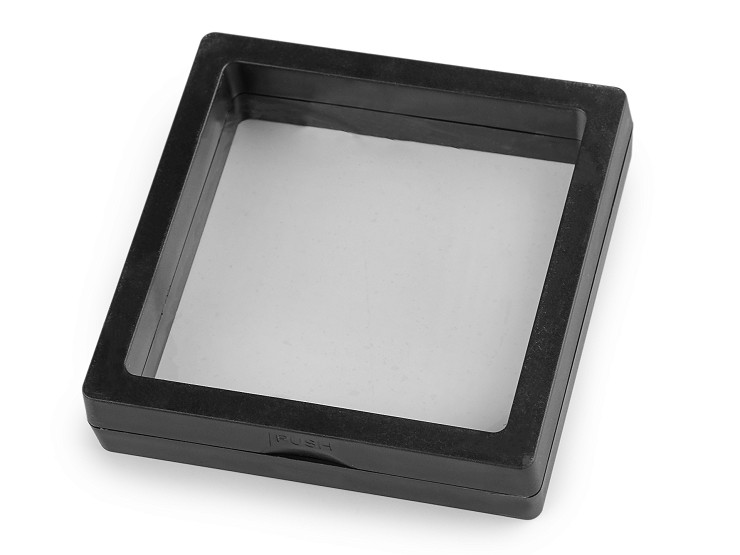 Rámček / krabička s priehľadnou fóliou k originálnemu darčekovému baleniu 9x9 cm