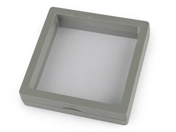 Schachtel/Rahmen mit transparenter Folie für Warenpräsentation und Geschenkverpackung, 9 x 9 cm