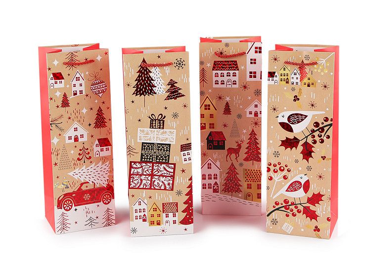 Borsa per regalo di Natale, per bottiglia 