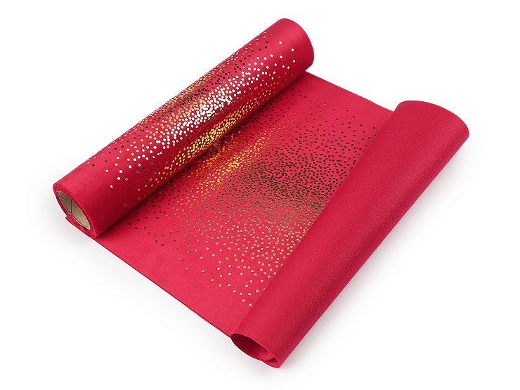Tela de terciopelo para hacer caminos de mesa y adornos, ancho 28 cm