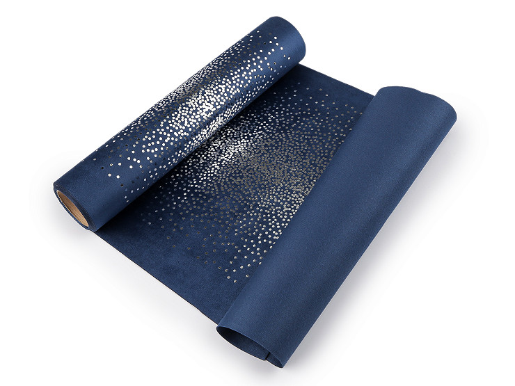 Tela de terciopelo para hacer caminos de mesa y adornos, ancho 28 cm