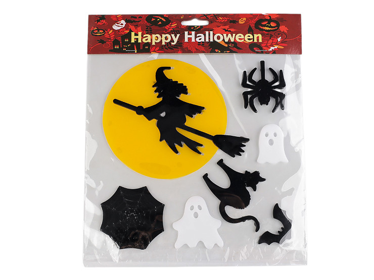 Adesivi in gel, motivo: Halloween / Strega 