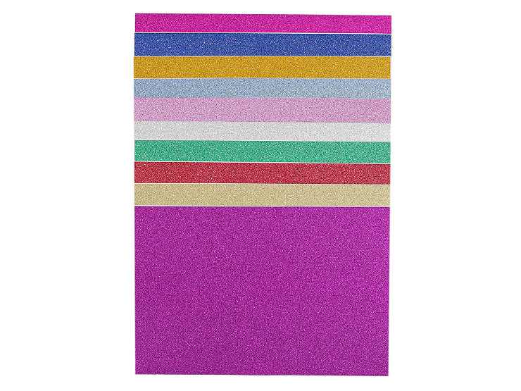 Folie autoadezivă cu sclipici 10x15 cm