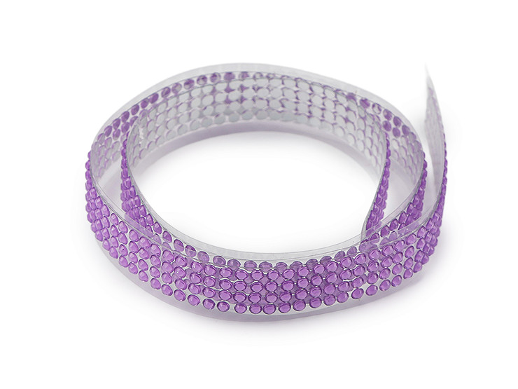 Samolepiaca borta s kamienkami šírka 12 mm