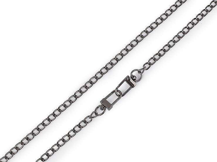 Fém táskalánc karabinerrel 125 cm széles 6 mm