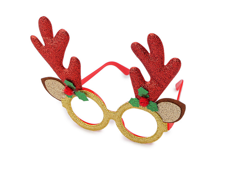 Weihnachtsparty-/Karnevalsbrille Rentier