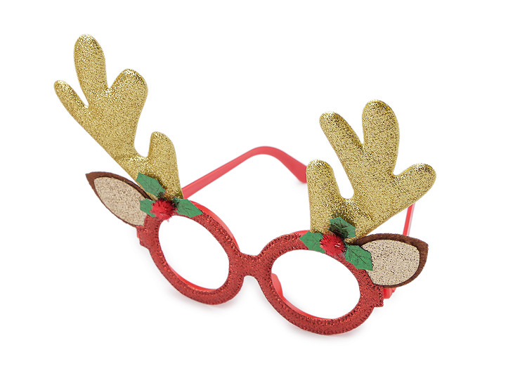 Weihnachtsparty-/Karnevalsbrille Rentier