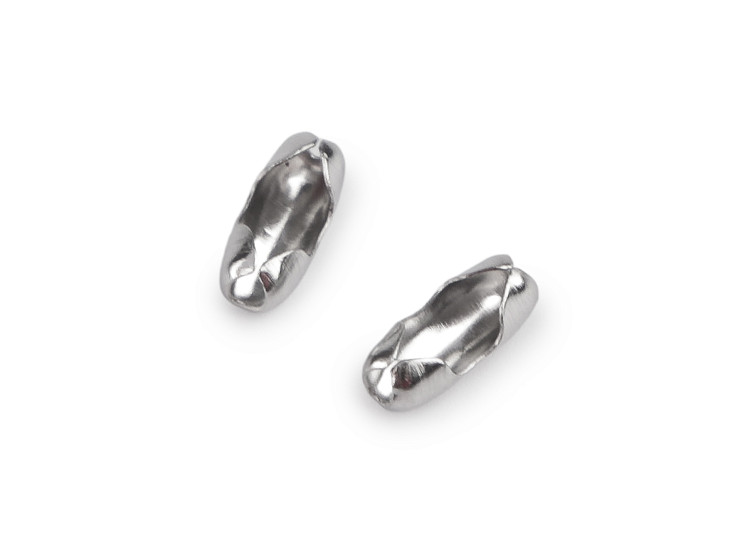 Spojka / koncovka na guličkovú retiazku z nerezovej ocele 3x7 mm
