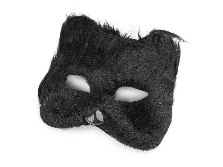 Maschera di Carnevale - maschera pelosa per occhi, motivo: gatto
