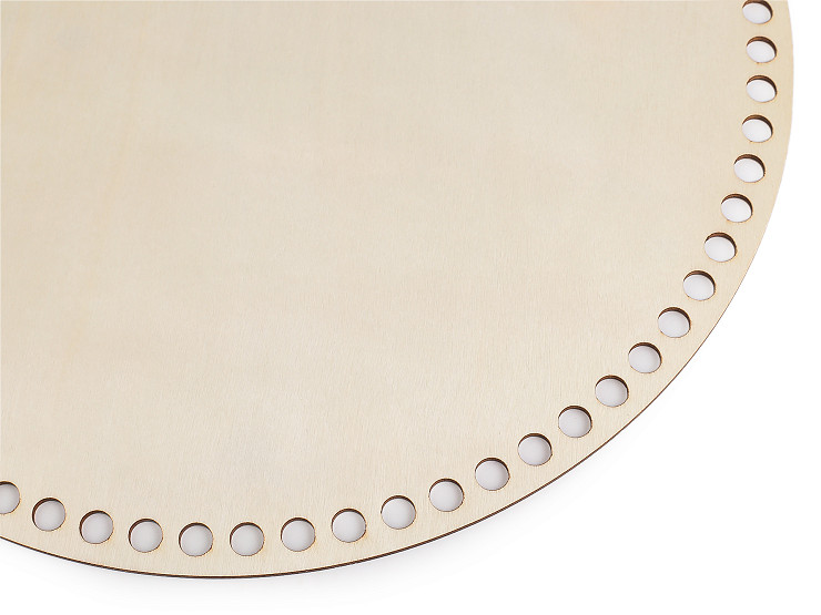 Fond De Panier En Contreplaqué Rond 20cm - Marque Graine Créative - Couleur Beige - Neuf