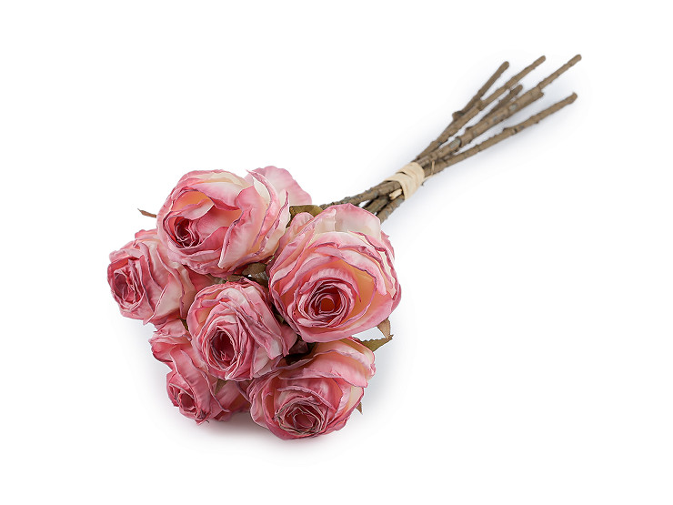 Umělá růže vintage svazek