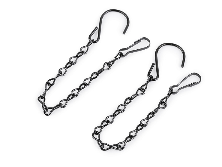 Kovový řetízek pro zavěšení dekorací, květináčů 25 cm