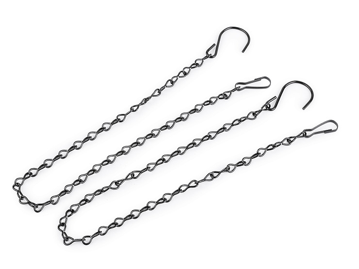 Kovový řetízek pro zavěšení dekorací, květináčů 50 cm