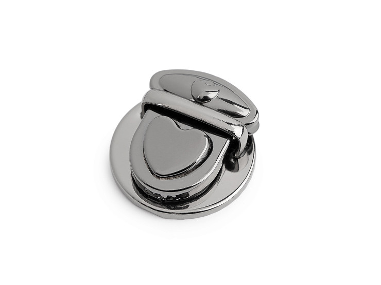 Fermoir pour sac à main, 30 x 32 mm, Cœur