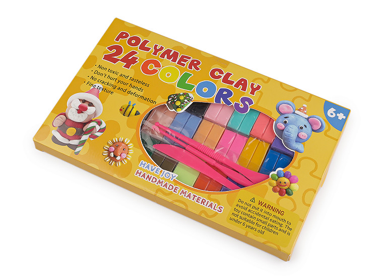 Modelina / glinka polimerowa termoutwardzalna zestaw 24x10 g 